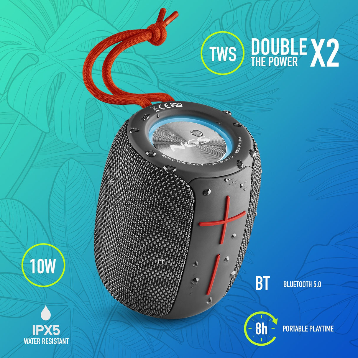 Altavoz Con Bluetooth Ngs Roller Nitro 1 10w 2.0 Negro