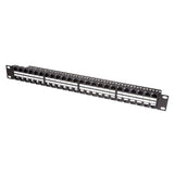 Patchpannel Keystone 1u. 48 Ports. Unshielded. Negro Logilink