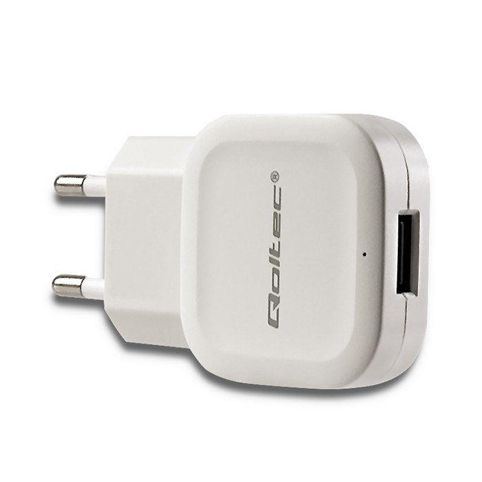 Qoltec 50193 Cagador Smartphone Tablet 12w 5v 2.4a Usb White