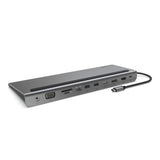 Base Dock Belkin Inc004btsgy Multipuerto Usb-C A Hdmi, Displaypor, Vga, Usb-A, Usb-C, Ethernet, Jack 3,5 Mm Color Gris