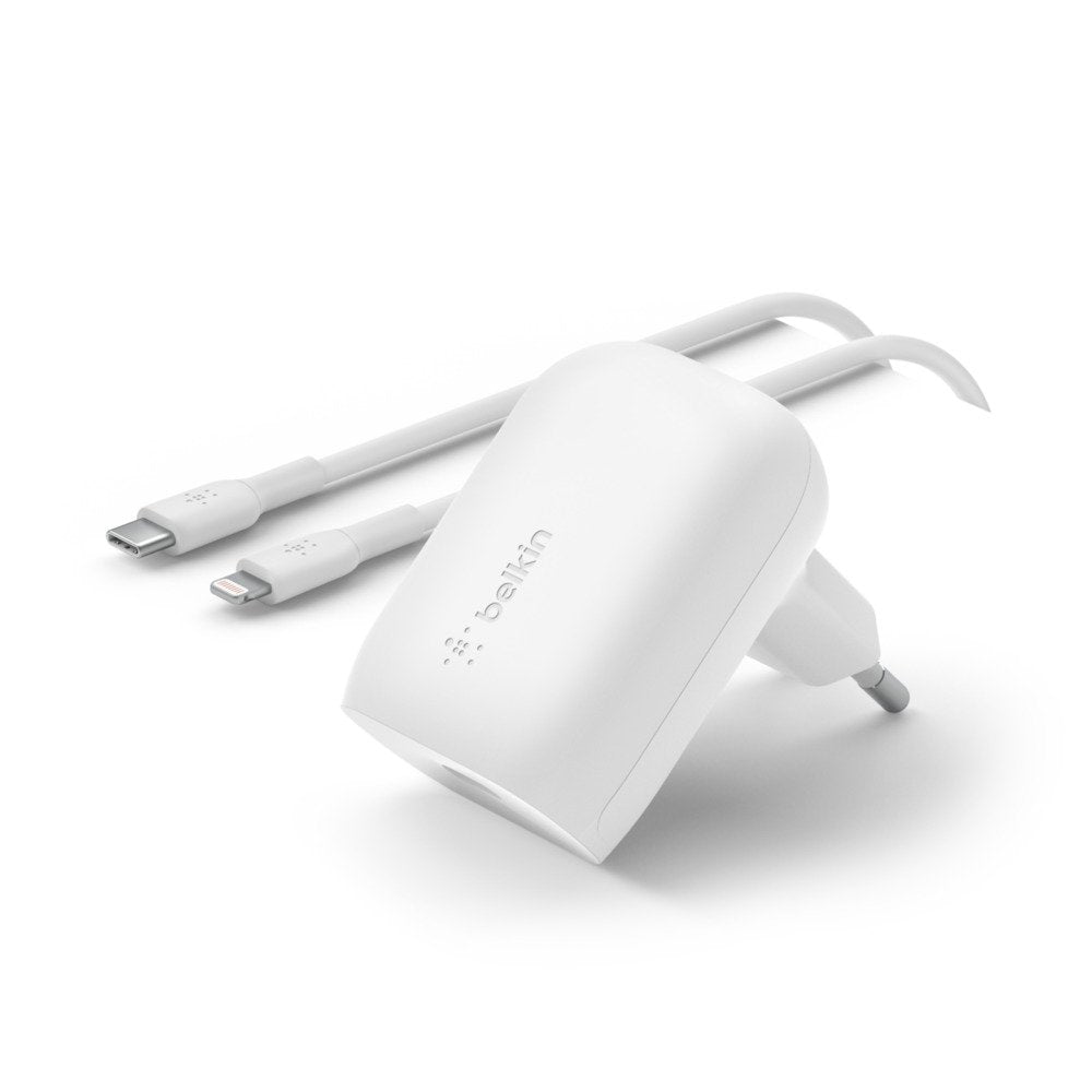Belkin Cargador Usb-C 30w Pps Con Lightn Blanco Wca005vf1mwh-B5