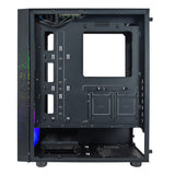 Caja Pc Azza Celesta 340f Gaming Miditower Negra Rgb