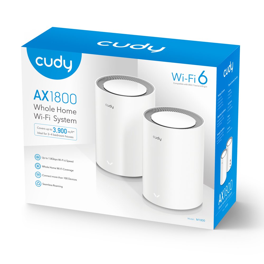 EAN 6971690791629 - Cudy AX1800 Doble banda (2,4 GHz / 5 GHz) Wi-Fi 6 (802.11ax) Blanco 1 Interno imagen 4