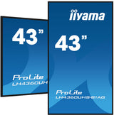 EAN 4948570122295 - iiyama LH4360UHS-B1AG pantalla de señalización Pizarra de caballete digital 108 cm (42.5") LED Wifi 500 c imagen 1