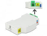 Caja De Conexiones Fo Para Carril Din Delock 2 X Sc Simplex O Lc Duplex