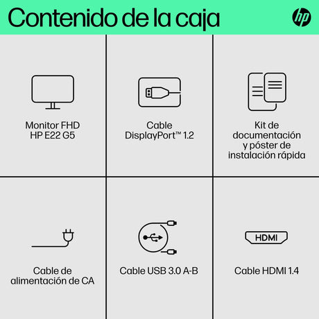 EAN 0196786298073 - HP E-Series E22 G5 FHD Monitor pantalla para PC 54,6 cm (21.5") 1920 x 1080 Pixeles Full HD LCD Negro, Pl imagen 5