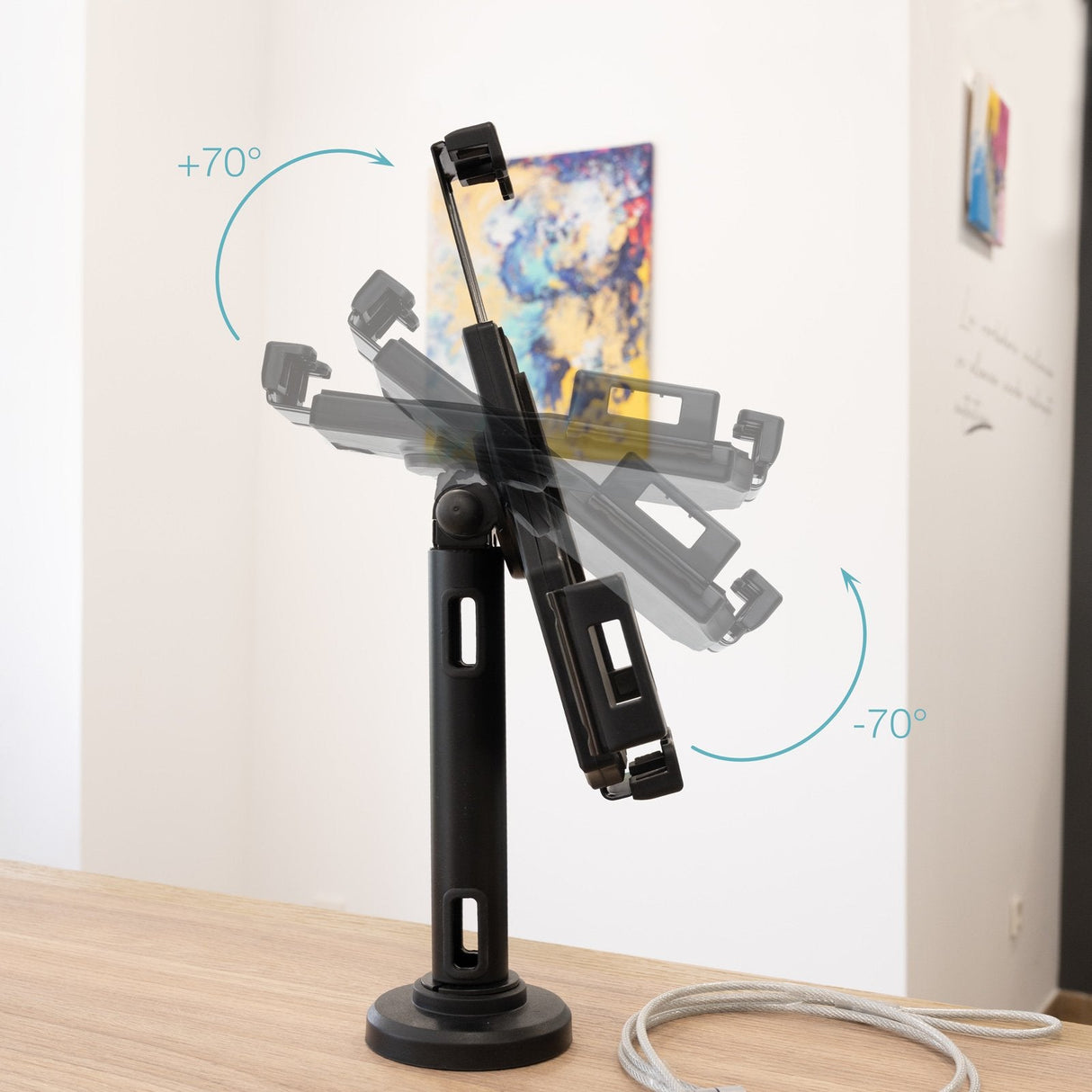 EAN 8433281016354 - TooQ TQTDS0812 soporte Soporte para tableta Tablet/UMPC Negro imagen 5