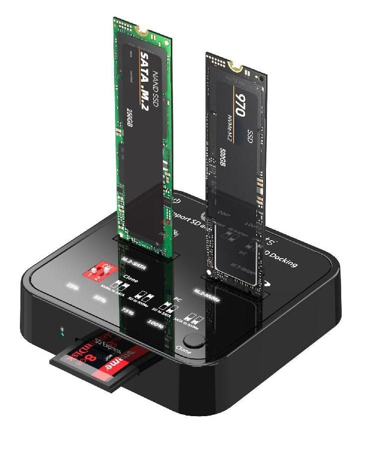 EAN 5715063016053 - CoreParts MS-CLONER-M2-SD duplicador de datos y soporte Negro imagen 1