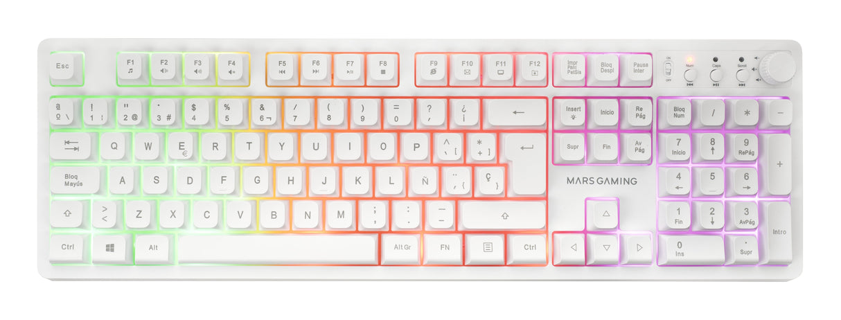 Pack Gaming Mars Gaming Mcpwx Teclado Inalámbrico + Ratón Inalámbrico + Alfombrilla