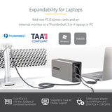 EAN 0065030895002 - StarTech.com 2TBT3-PCIE-ENCLOSURE base para portátil y replicador de puertos Alámbrico Plata imagen 11