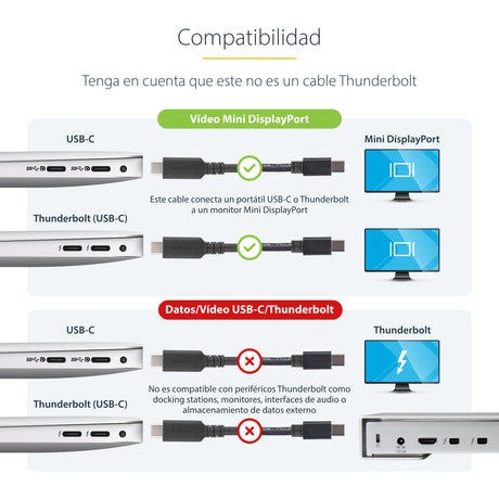 EAN 0065030878722 - StarTech.com CDP2MDPMM6B adaptador de cable de vídeo USB Tipo C Negro imagen 10