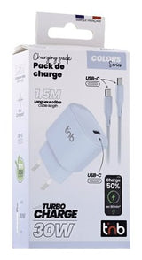 Cargador De Red Gan T Nb 1x Usb-C 30w (Azul)