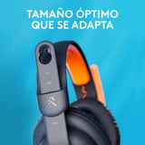 EAN 0097855190727 - Logitech Zone Learn Auriculares Alámbrico Diadema Educación USB Tipo C Azul, Naranja imagen 7