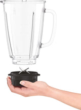 Licuadora Tefal Bl438831 Blendforce 800 W, Jarra Vidrio 1,25 L, Pica Hielo, Negro
