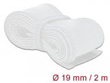 Manguera De Trenza Delock Con Sujetador De Velcro, 2 Metros X Ø 19 Mm Blanco 20702