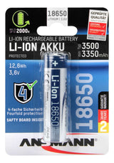 Ansmann 1307-0001 Batería Recargable Litio 3500mah 3,6v Akku 12,6wh