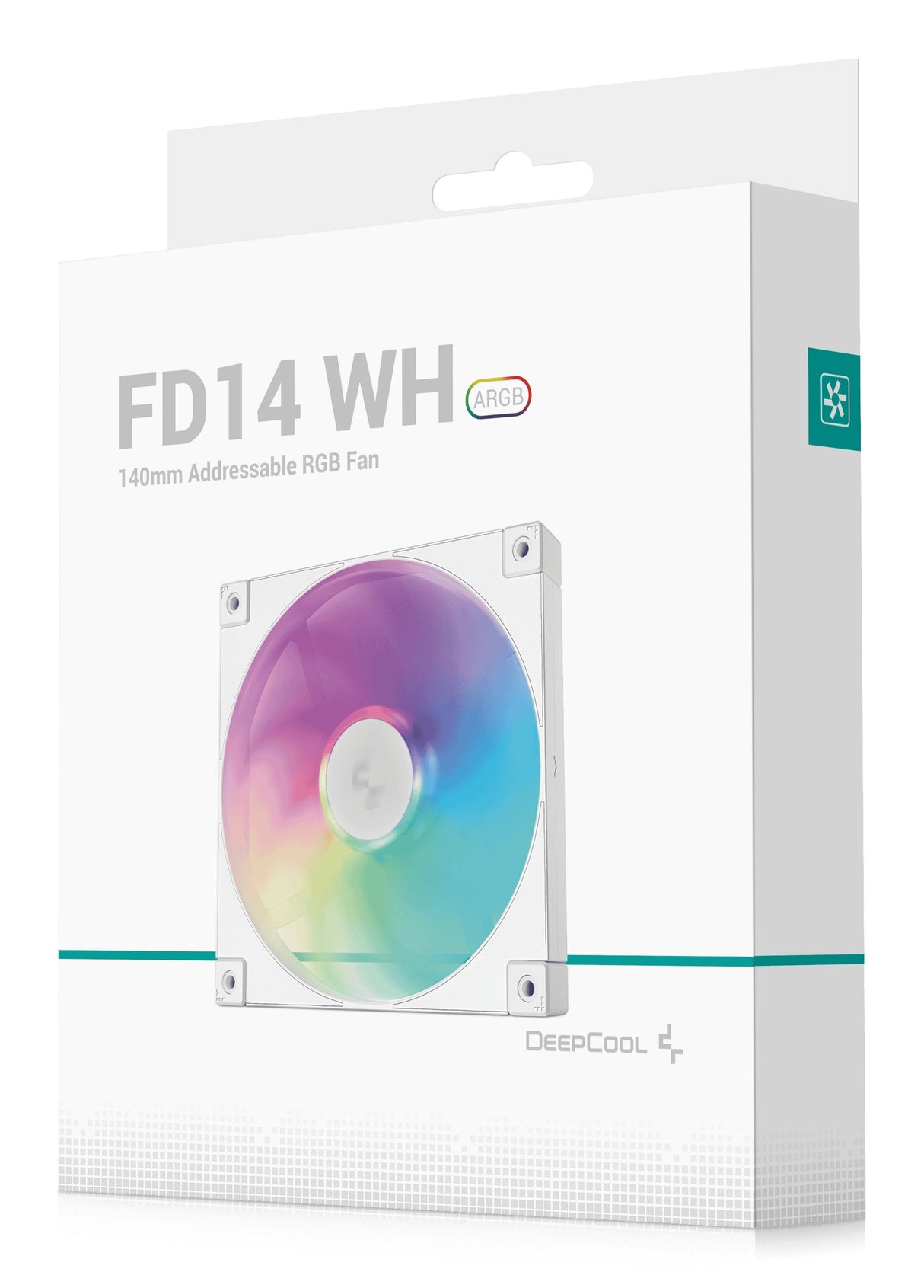 Ventilador De Caja Blanco,  Deepcool Fd14 Argb Wh 140x140x25 140 Mm R-Fd14-Whapn1-G