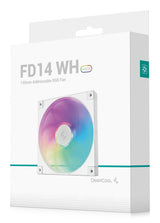 Ventilador De Caja Blanco,  Deepcool Fd14 Argb Wh 140x140x25 140 Mm R-Fd14-Whapn1-G