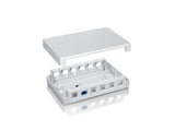 Caja De Superficie Equip Keystone Para 12 Rosetas  125460