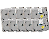 G&G 10 Schriftbänder Compatible Zu Brother Tze-221
