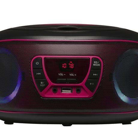 EAN 5706751040726 - Denver TCL-212BT PINK Reproductor de CD portátil Negro, Rosa imagen 7