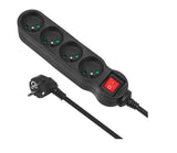 Regla De Alimentación 4g 1.4m Mce180 2300w Negro