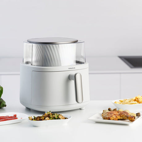 EAN 8414234739902 - Taurus Aero Crisp Spin Sencillo 6 L Independiente 1550 W Freidora de aire caliente Blanco imagen 3