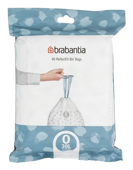 Brabantia Perfectfit Bin Liner Type O 30 L, 40 Bags