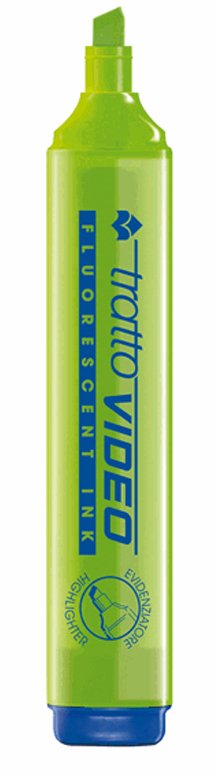 Tratto Video Marcador Fluorescente Verde -12u-