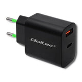 EAN 5901878517131 - Qoltec 51713 adaptador e inversor de corriente Interior 18 W Negro imagen 1
