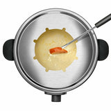 Fondue Taurus Ff2 1000w Termostato Regulable Capacidad 2l 8 Pinchos Antiadherente Pies Antideslizantes