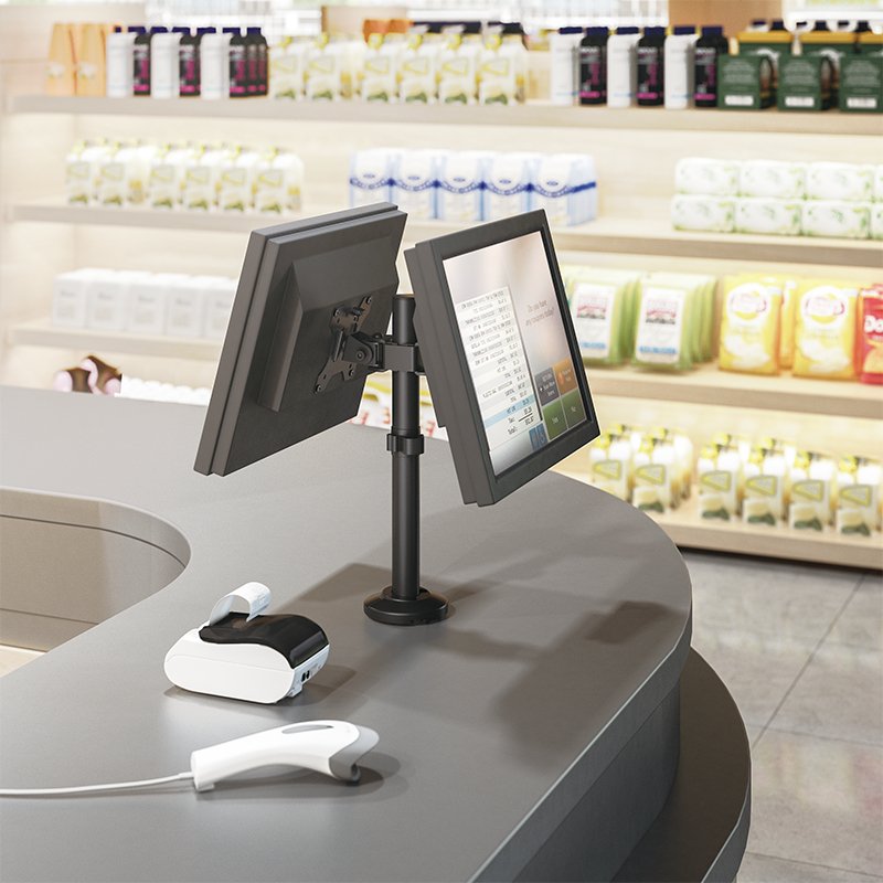 Soporte Logilink Bp0109  Para Monitor 81,3 Cm (32") Negro Escritorio