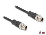 Delock 80865 Cable M12 Codificado X 8 Pin Macho A Macho Pvc 5 M