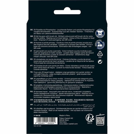 EAN 4005401164524 - Faber-Castell 116452 rotulador Colores surtidos 20 pieza(s) imagen 3