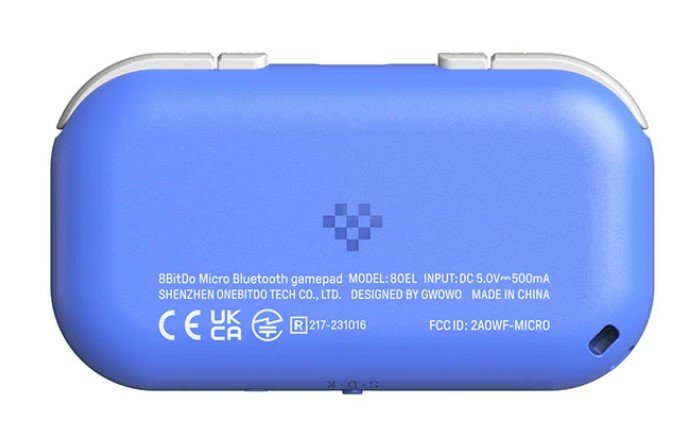 8bitdo Micro Bluetooth Gamepad Azul, Para Nintendo Switch, Android, Raspberry Pi  Ret00384