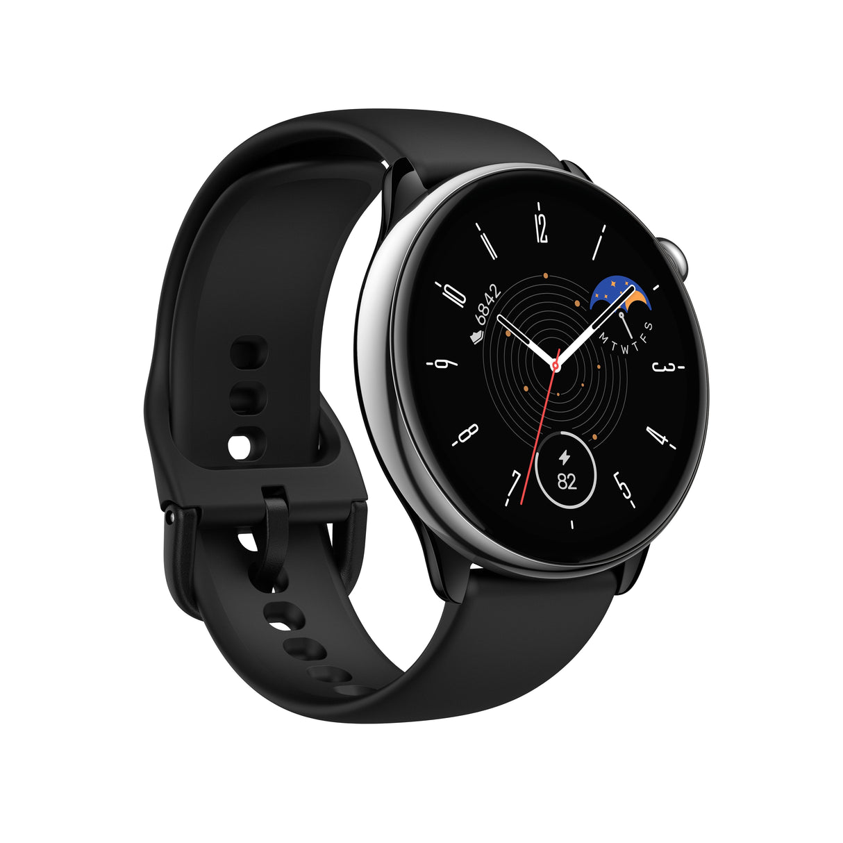 Smartwatch Amazfit Gtr Mini (1.28") Amoled 42 Mm Negro Plata Gps