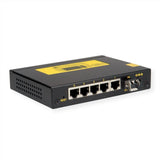 Roline Industrie Gigabit Switch, 5x Rj-45 + 1x Sfp