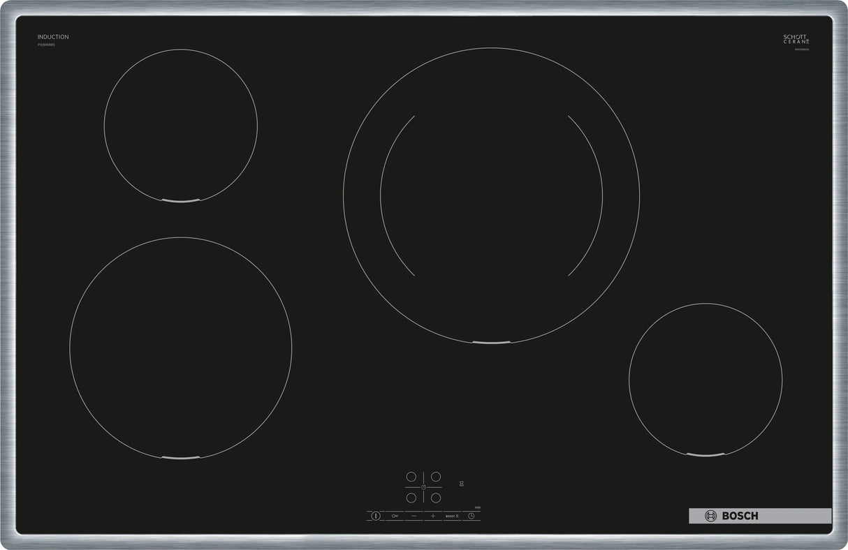EAN 4242005324927 - Bosch Serie 4 PIE845BB5E hobs Negro Integrado 80 cm Con placa de inducción 4 zona(s) imagen 1