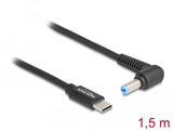 Delock 87976 Cable De Carga Para Portátiles Usb Type-C Macho A Acer 5,5 X 1,7 Mm Macho