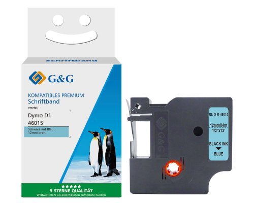 G&G Seiden Cinta Para Etiquetadora Compatible Con Dymo D1/46015