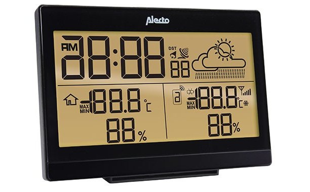 Alecto Ws-2300 Wetterstation Mit Funksensor Schwarz