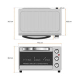 Horno Eléctrico Multifunción Grunkel 23l Plata Hr-23silver