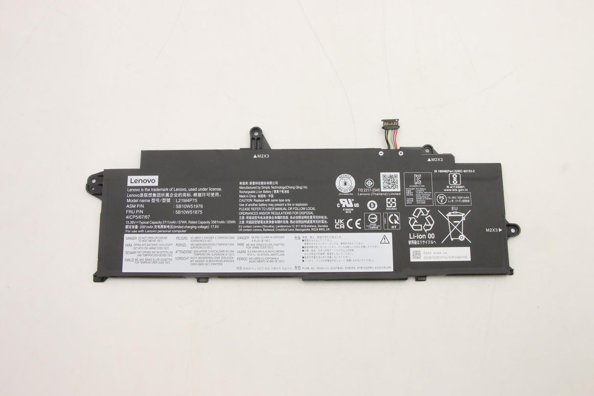 EAN 5715063096925 - Lenovo 5B10W51875 refacción para laptop Batería imagen 1