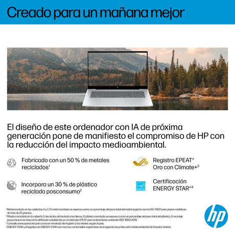 EAN 821844741849 - HP OmniBook 7 Laptop Next Gen AI 17-dc0001nsx Copilot+ PC Intel Core Ultra 5 226V Portátil 43,9 cm (17.3") imagen 8