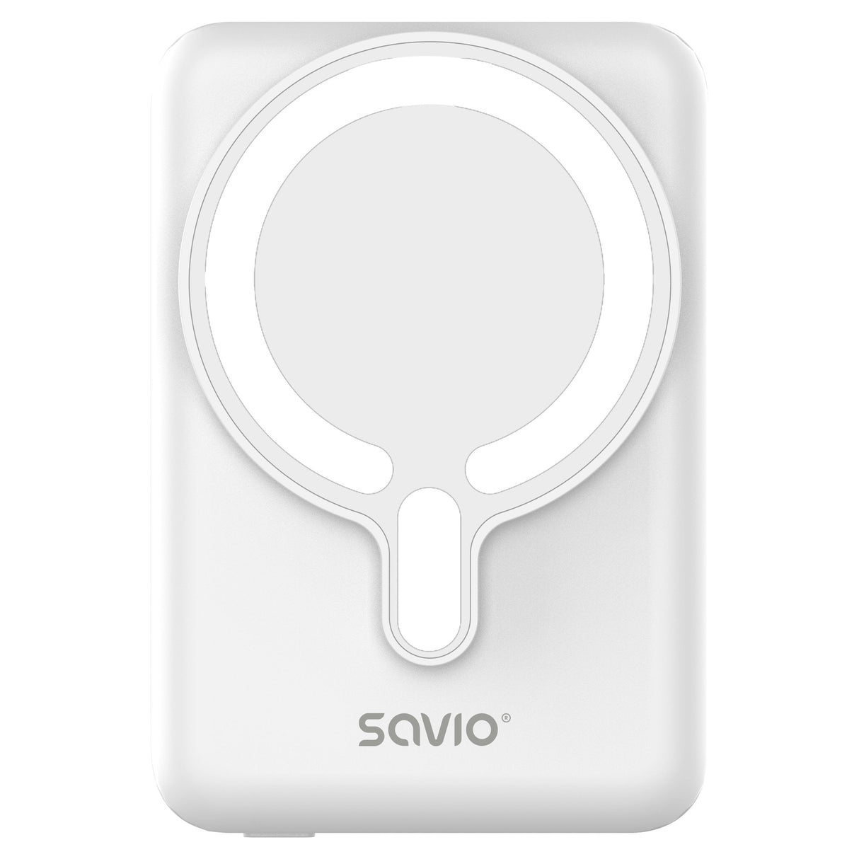 Savio Ba-13 Batería Externa 10000 Mah Cargador Inalámbrico Blanco