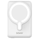 Savio Ba-13 Batería Externa 10000 Mah Cargador Inalámbrico Blanco