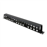 48,26cm 19pulgadas Placa Frontal 1 He Con Rangierkanal 40x40mm Negro