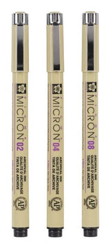 Talens Sakura Rotuladores Permanentes Pigma Micron Fineliner Estuche De 3 Negro