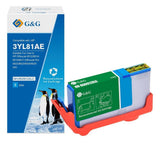 G&G Xl-Cartucho De Tinta Compatible Hp 912xl/ 3yl81ae Cyan