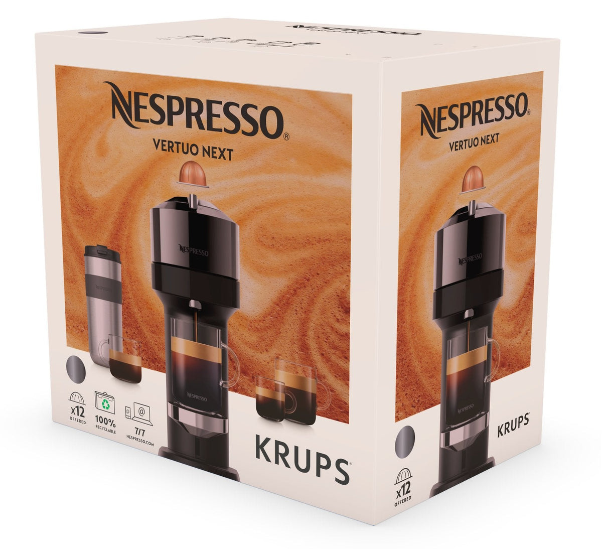 Cafetera De Cápsulas Krups Nespresso Vertuo Next Deluxe Xn910c.20